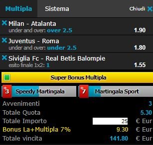 scommesse pronte di oggi 2017-12-23