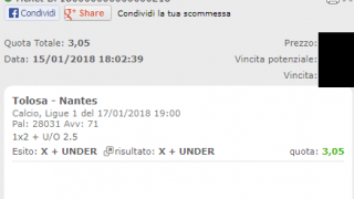 Scommesse vincenti 17-01-18