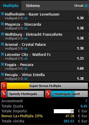 scommesse pronte di oggi 2018-01-20