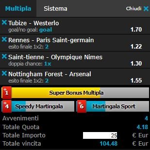 scommesse pronte di oggi 2018-01-07