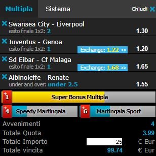 scommesse pronte di oggi 2018-01-22