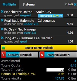 scommesse pronte di oggi 2018-01-15