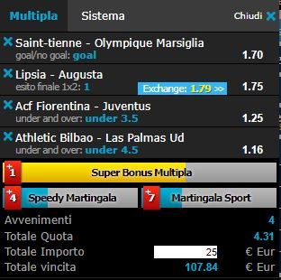 scommesse pronte di oggi 2018-02-09