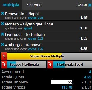 scommesse pronte di oggi 2018-02-04