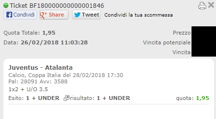 combo vincente juventus-atalanta