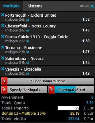 scommesse pronte di oggi 2018-03-25