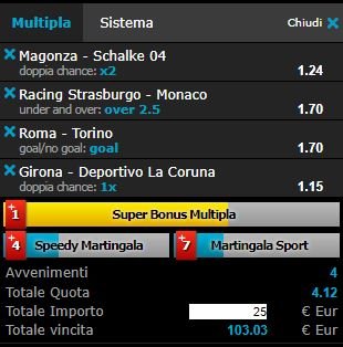 scommesse pronte di oggi 2018-03-09