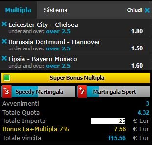 scommesse pronte di oggi 2018-03-18