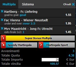 scommesse pronte di oggi 2018-03-09