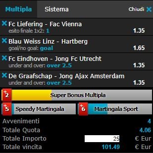 scommesse pronte di oggi 2018-03-16