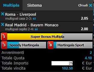 scommesse pronte Champions League 2018-05-01