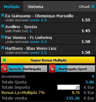 scommesse pronte di oggi 2018-05-11