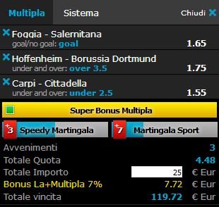 scommesse pronte di oggi 2018-05-12