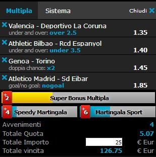 scommesse pronte di oggi 2018-05-20