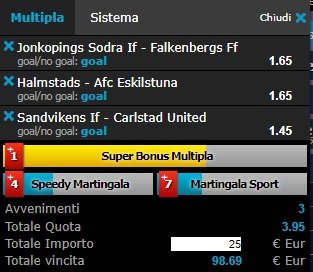 scommesse pronte di oggi 2018-06-17