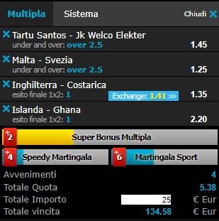 scommesse pronte di oggi 2018-06-07