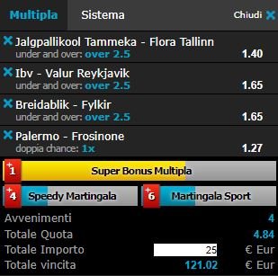 scommesse pronte di oggi 2018-06-13