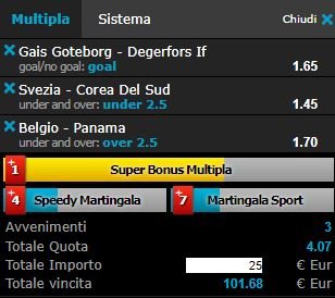 scommesse pronte di oggi 2018-06-18