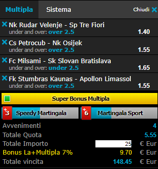 scommesse pronte di oggi 2018-07-12