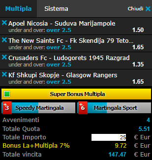 scommesse pronte di oggi 2018-07-17