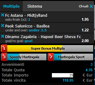 scommesse pronte di oggi 2018-07-24