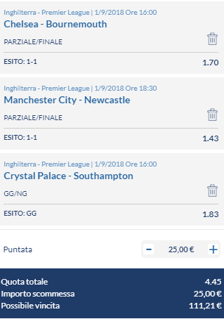 scommesse pronte Premier League 2018-09-01