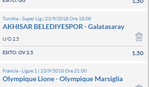 Scommesse vincenti 23-09-18