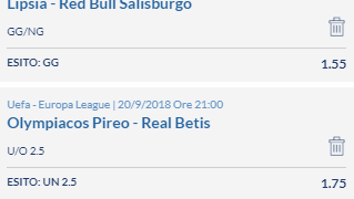 Scommesse vincenti 20-09-18