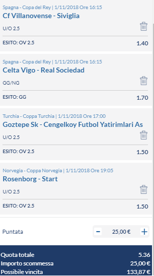scommesse pronte di oggi 2018-11-01