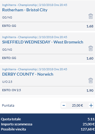 scommesse pronte di oggi 2018-10-03