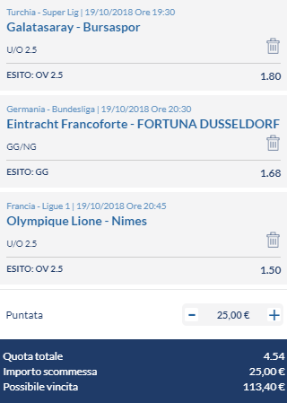 scommesse pronte di oggi 2018-10-19