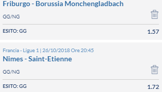 Scommesse vincenti 26-10-18