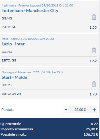scommesse pronte di oggi 2018-10-29
