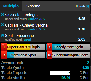 scommesse pronte Serie a 2018-10-28
