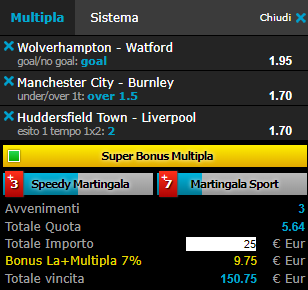 scommesse pronte Premier League 2018-10-20