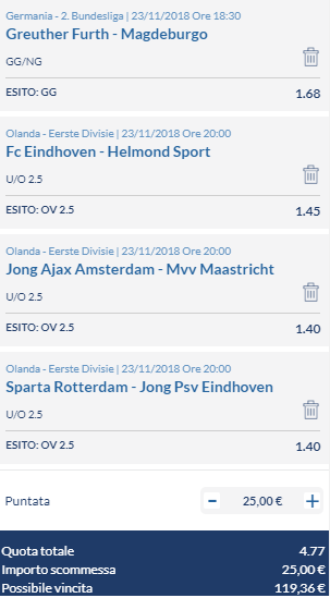 scommesse pronte di oggi 2018-11-23