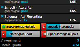 Scommesse vincenti 25-11-18
