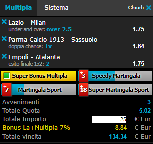 scommesse pronte Serie a 2018-11-25