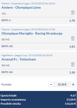 scommesse pronte di oggi 2018-12-19