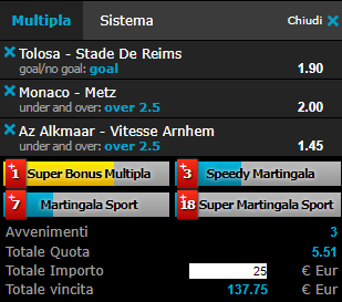 scommesse pronte di oggi 2019-01-22