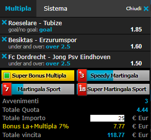 scommesse pronte di oggi 2019-01-25