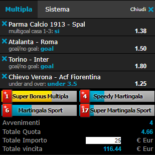 scommesse pronte Serie a 2019-01-27