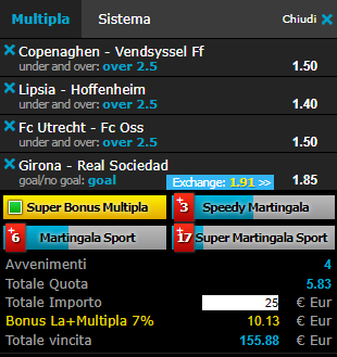 scommesse pronte di oggi 2019-02-25