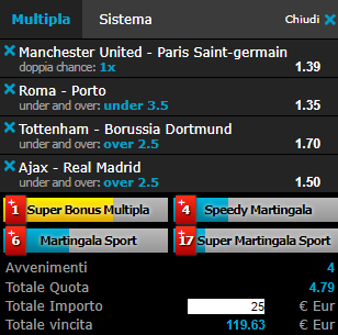 scommesse pronte Champions League 2019-02-13