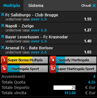scommesse pronte Europa League 2019-02-21