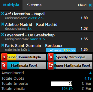 scommesse pronte di oggi 2019-02-09