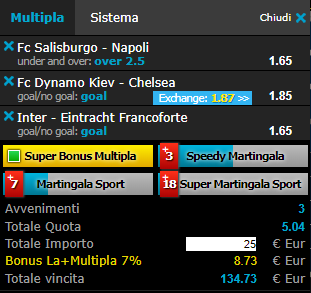 scommesse pronte Europa League 2019-03-14