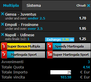 schedina serie a 17-03-19