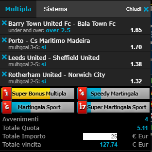 scommesse pronte di oggi 2019-03-16