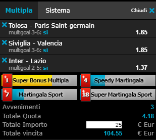 scommesse pronte di oggi 2019-03-31
